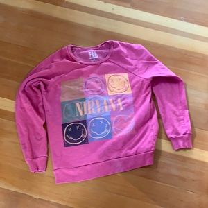 Pink nirvana sweatshirt size small